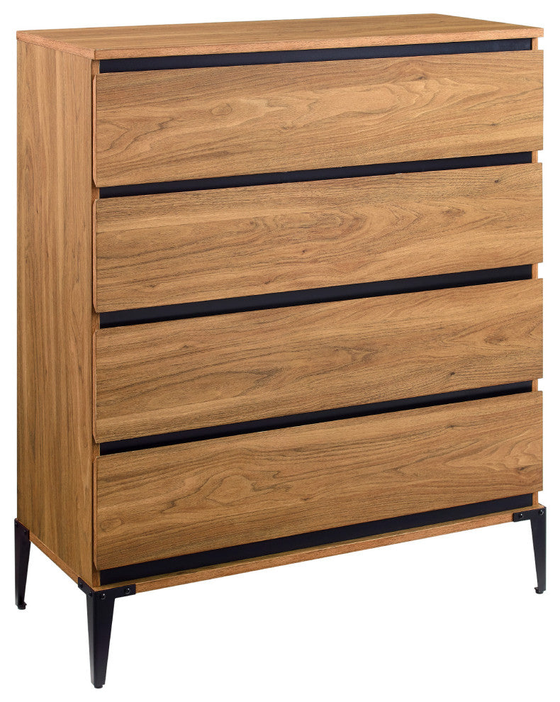 Elroy 36" Urban 4 Drawer Chest - English Oak