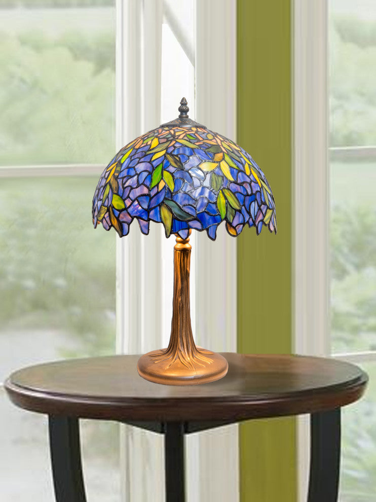 Roma Wisteria Tiffany Table Lamp