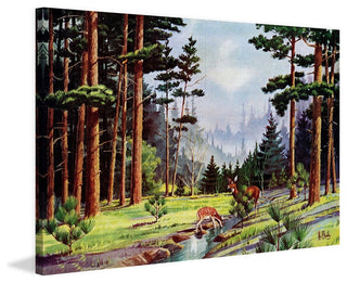 "Minnesota Woods" Painting Print on Wrapped Canvas