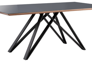 Urbino Lyon 5 Piece Dining Set With Gray Fabric Chairs