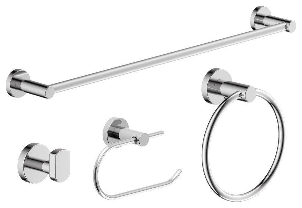 Bath Hardware, Toilet Paper Holder, Robe Hook, Towel Bar & Ring