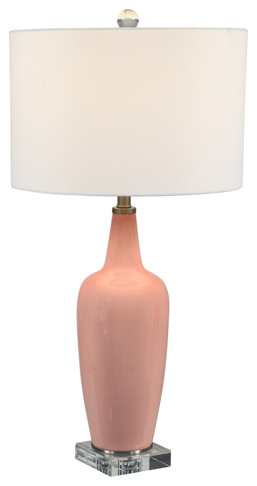 Uttermost 28369-1 Anastasia Light Pink Table Lamp