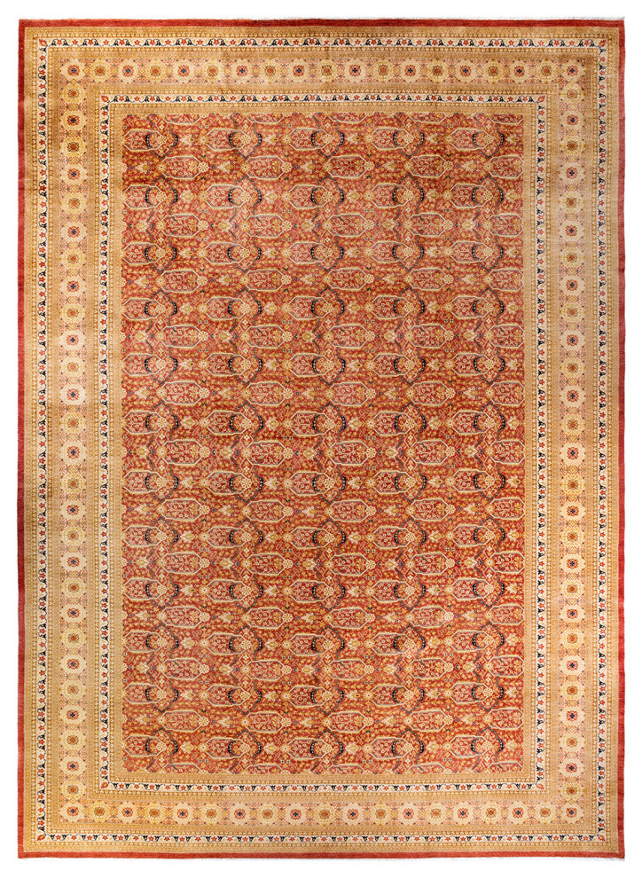 Mogul, One-of-a-Kind Hand-Knotted Area Rug Orange, 12' 2" x 17' 4"