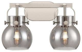 Pilaster Ii Sphere 2 17" Bath Vanity-Light Satin Nickel