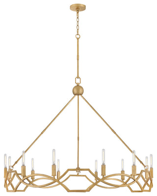 Hinkley Lighting 45786 Leona 12 Light 45"W Taper Candle Style - Distressed