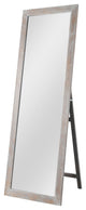 Brushed Light Brown Wooden Mirror