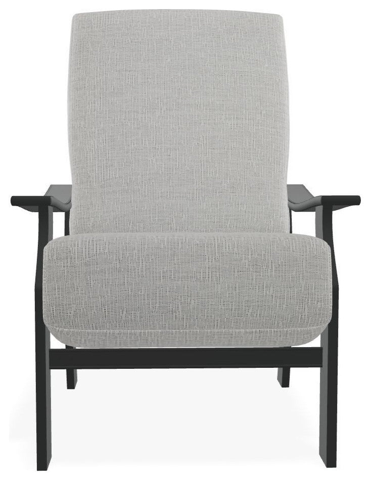 St. Catherine Deep Seat Outdoor Armchair, Grasscloth Cloud/Graphite