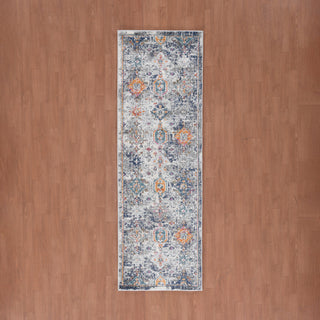 Montana Myro Runner, Blue, 2'7" x 8', Geometric