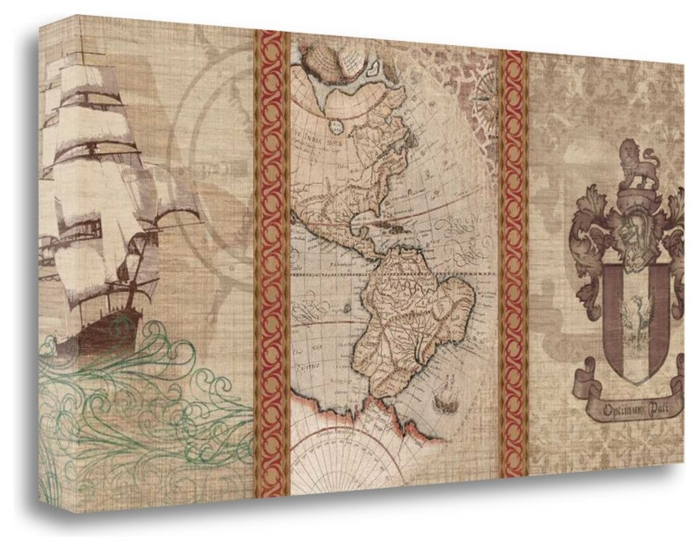 "Voyage To Discovery II" By Amori, Giclee Print on Gallery Wrap Canvas