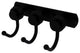 Mercury 3 Position Multi Hook with Groovy Accent, Matte Black