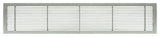 AG10 4"x14" Aluminum Fixed Bar Air Vent Grille, Brushed Satin