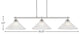 Odyssey 3-Light Island Light, Round Fitter, 16" Frosted Crystal Glass
