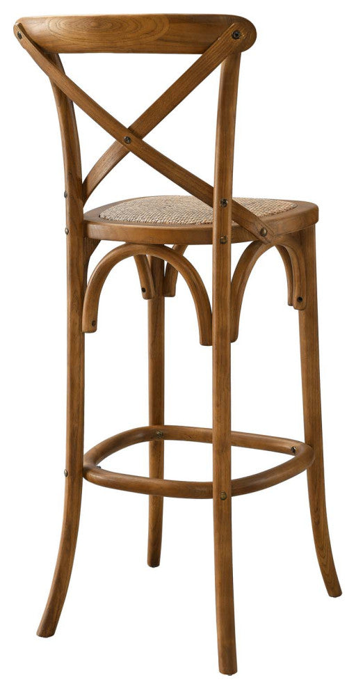 Gear Bar Stool, Walnut