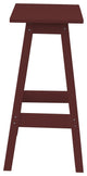 Poly Lumber Bar Stool, Cherrywood, Bar Height, Square