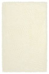 Cozy Shag Machine Woven Rectangle Rug, Cream, 12'x15'