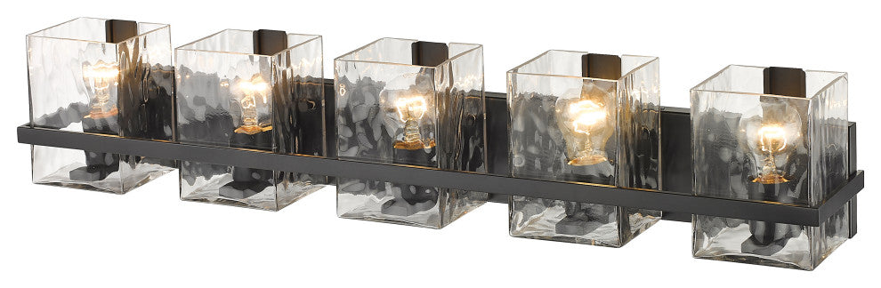 Zlite 1938-5V-MB 5-Light Vanity, Clear