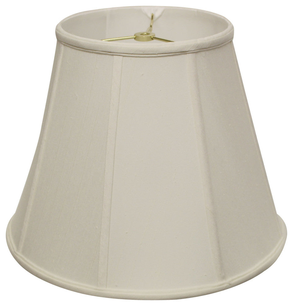 18" White Slanted Empire Monay Shantung Lampshade