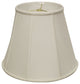 18" White Slanted Empire Monay Shantung Lampshade