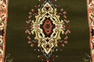 Unique Loom Green Washington Reza 2' 2 x 8' 2 Runner Rug