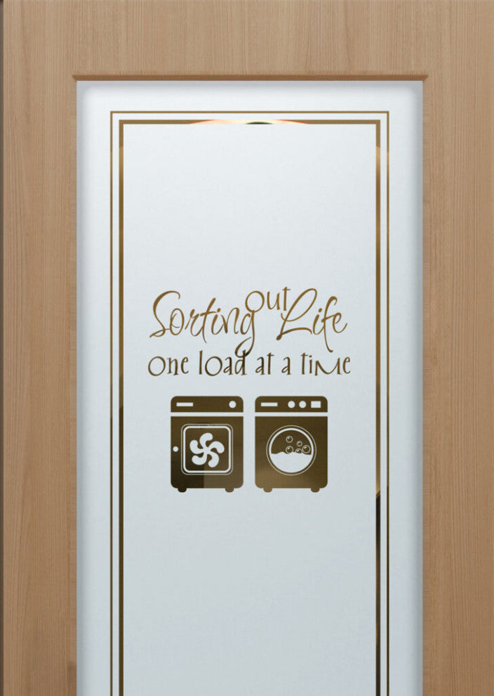 Laundry Door - Sorting Out Life Washer Dryer - Douglas Fir (stain grade) -...