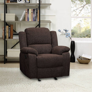 Madden Glide Recliner, Brown Chenille
