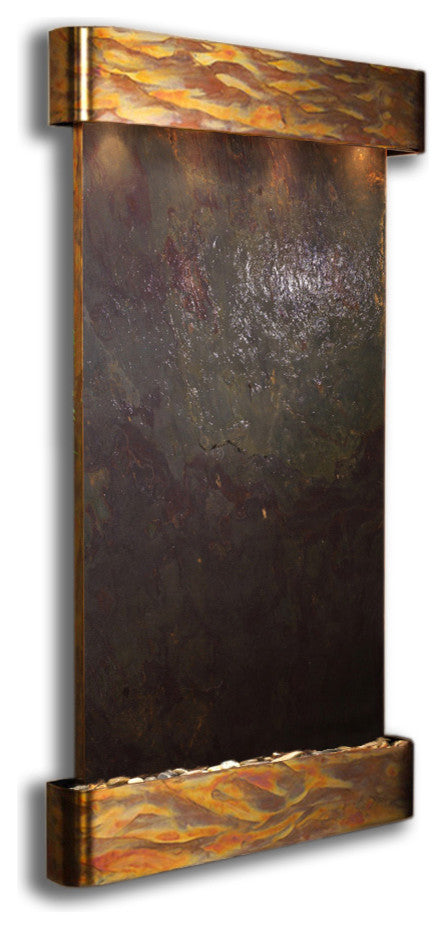 Summit Falls Water Fountain, Mulit-Color Featherstone, Rustic Copper, Round