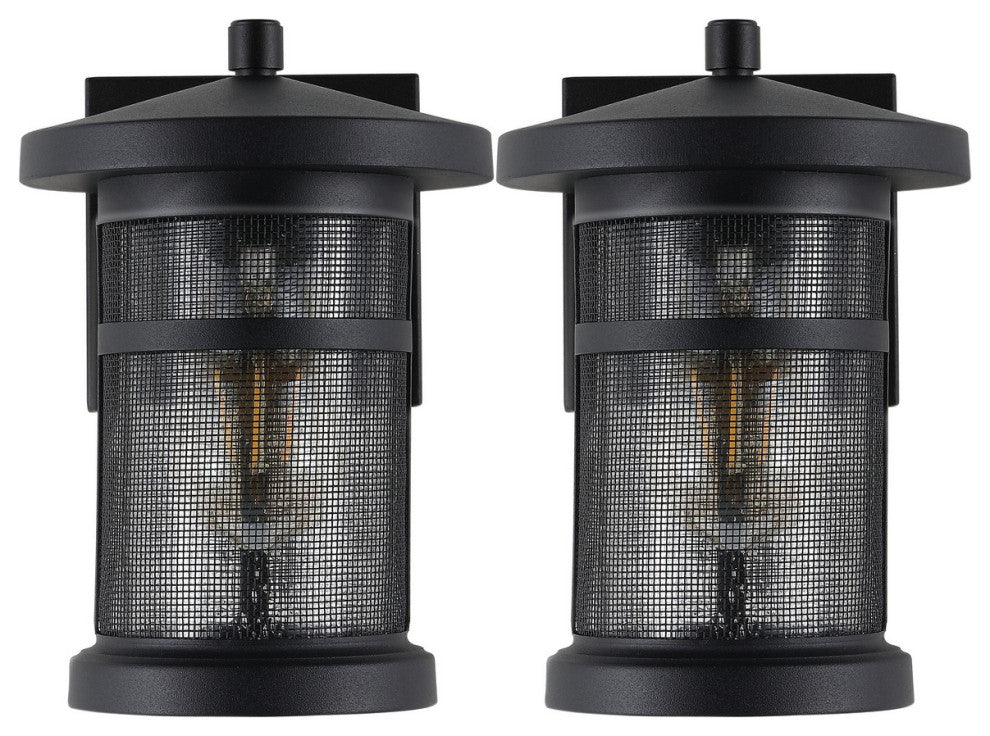 Safavieh Osprey Outdoor Wall Sconce Set of 2 Black