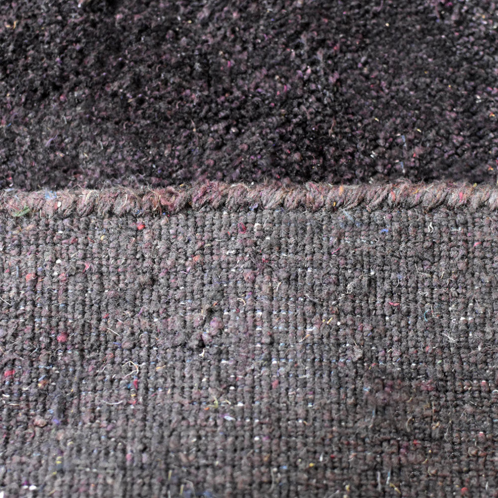 HAND KNOTTED LOOM SILK ECO-FRIENDLY AREA RUG -6'x9',Rectangle,Brown,Contemporary