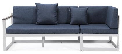 LeisureMod CSLW-80BU Chelsea Sectional Adjustable Headrest&Coffee Table Cushions