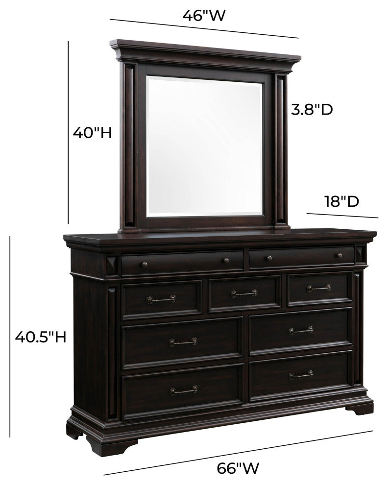 Stamford Brown Mirror