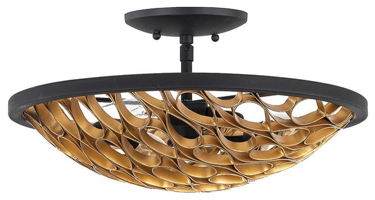 Savoy House 6-9353-3-46 3-Light Semi-Flush Mount, Ventura