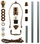 Royal Designs DIY Lamp Making Kit - Make, Refurbish, and Repair, Antique Brass,