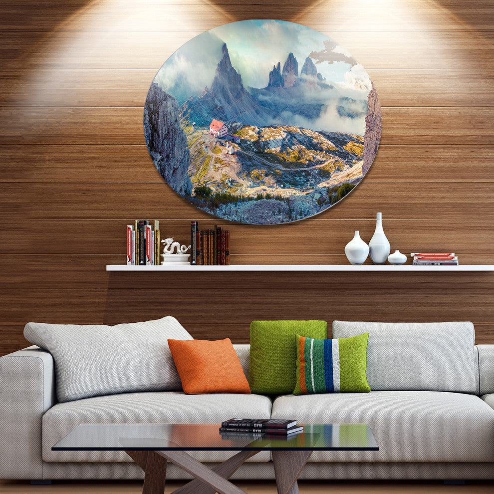Beautiful Lacatelli In National Park, Landscape Art Round Wall Art, 11"