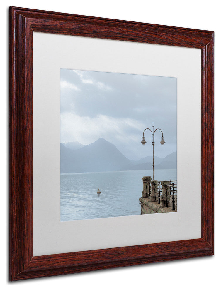 Alan Blaustein ''Lake Vista VIII'' Art, Wood Frame, White Mat, 16x16