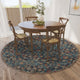 Jericho JC8 Navy 6' x 6' Round Rug