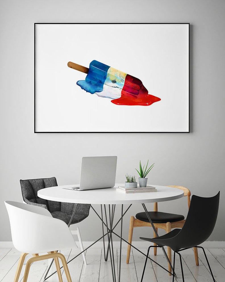 Pop Life Art block Framed Canvas, 40"x30"