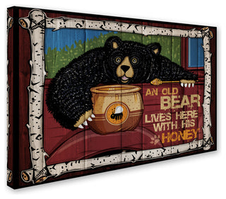 ALI Chris 'Honey Bear' Canvas Art, 24x16