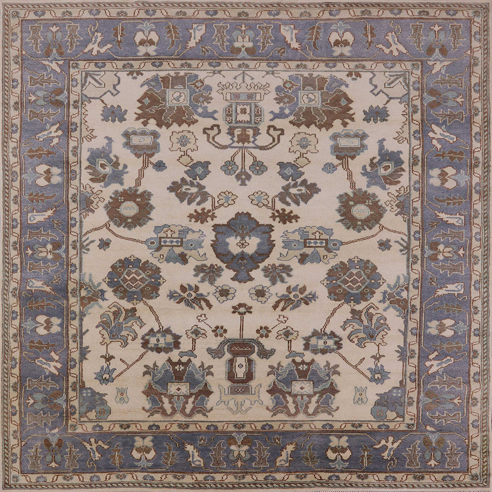 Ahgly Company Indoor Square Mid-Century Modern Area Rugs, 8' Square