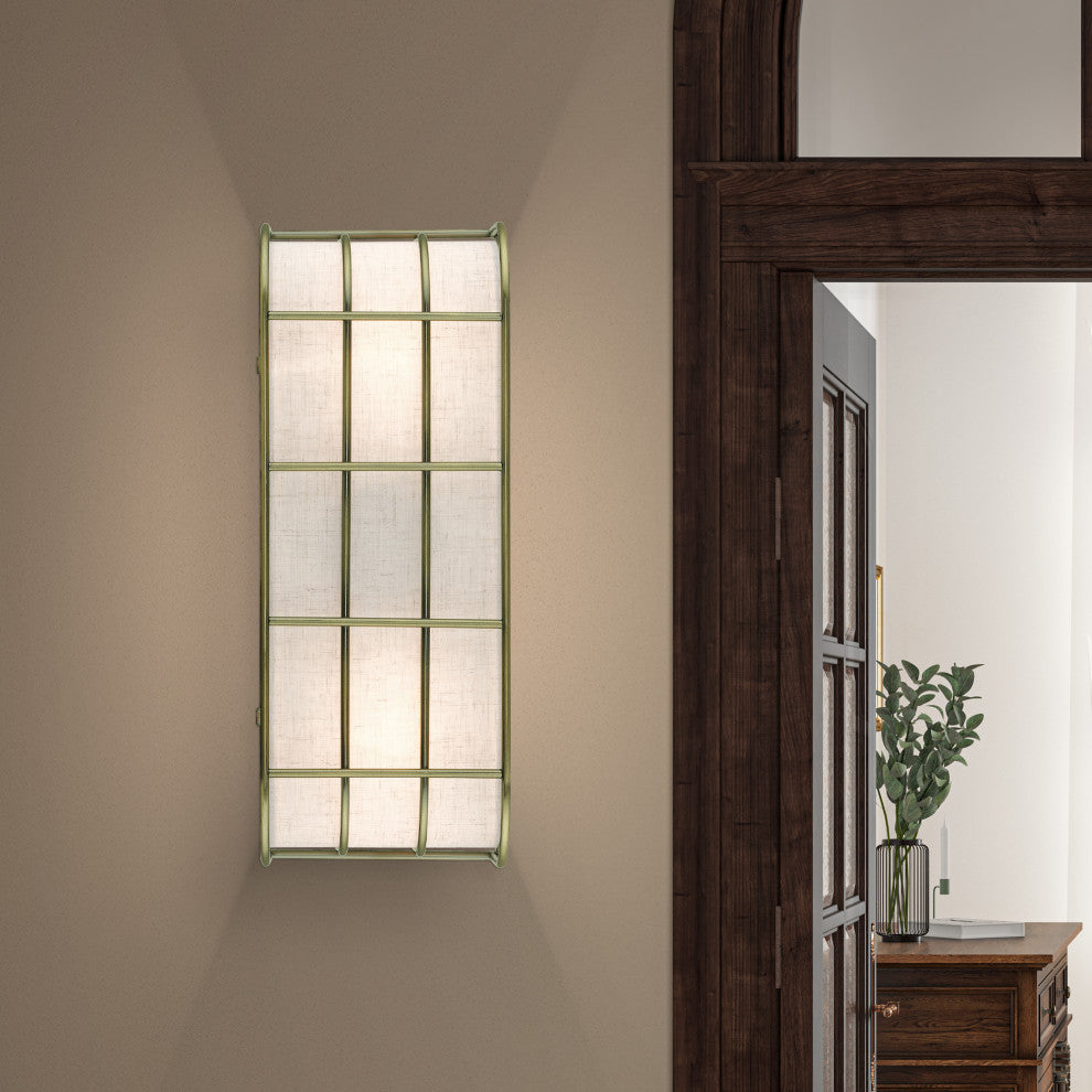 Blanchard 2-Light Antique Brass ADA Sconce