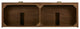 James Martin Marcello Bath Vanity, Chestnut, 72", No Top