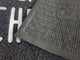 Outdoor Printed Front Door Mat French Bienvenue Chez Nous PVC Rug 30x18 Black