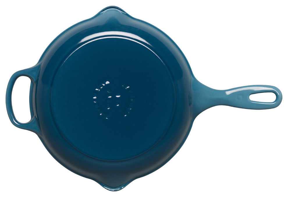 Le Creuset Signature Frying Pan With Metal Handle, 23 cm, Marine