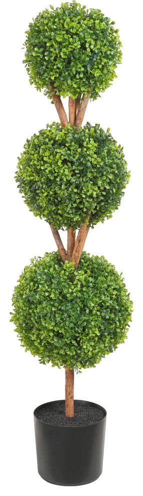 VEVOR 4' Artificial Topiary Tree Faux Plant w/ Replaceable Leaves Home Decor