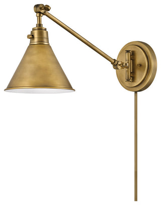 Hinkley Arti 10.25" Small Articulating Single Light Sconce, Heritage Brass