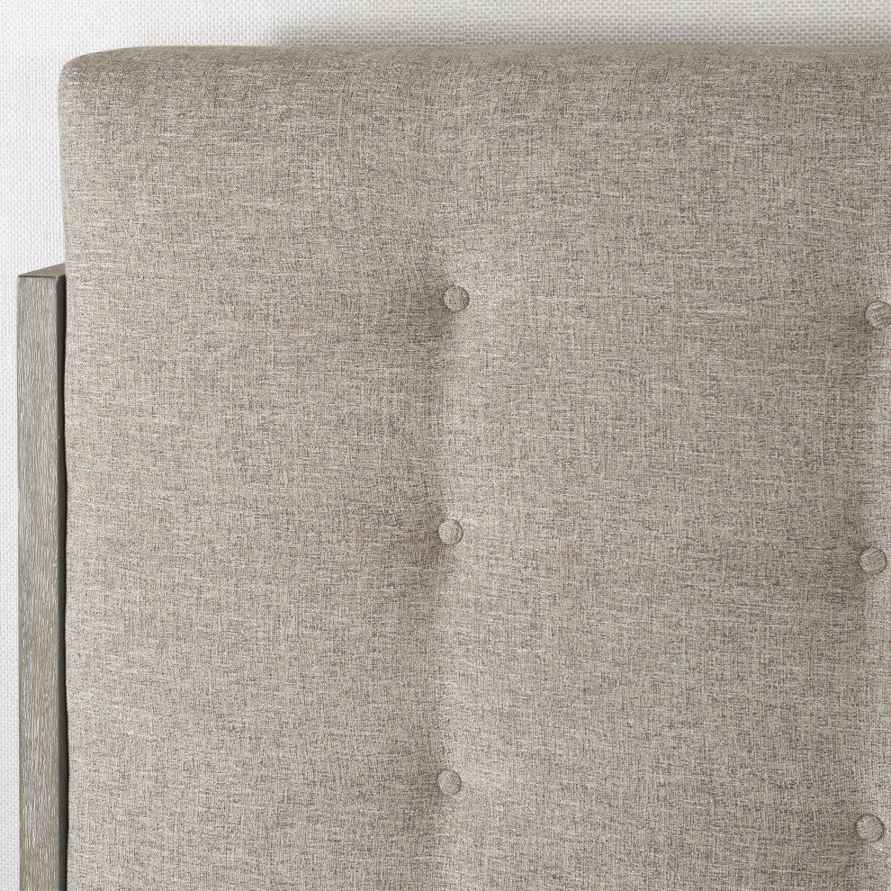 Bernhardt Foundations Upholstered Button Tufted Panel Bed, California King