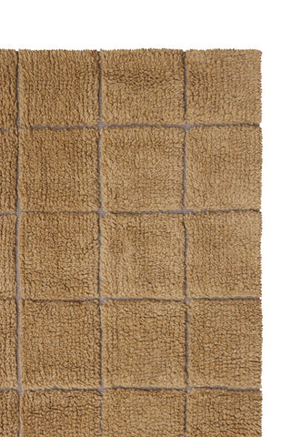Woolable rug runner Mosaic Ochre