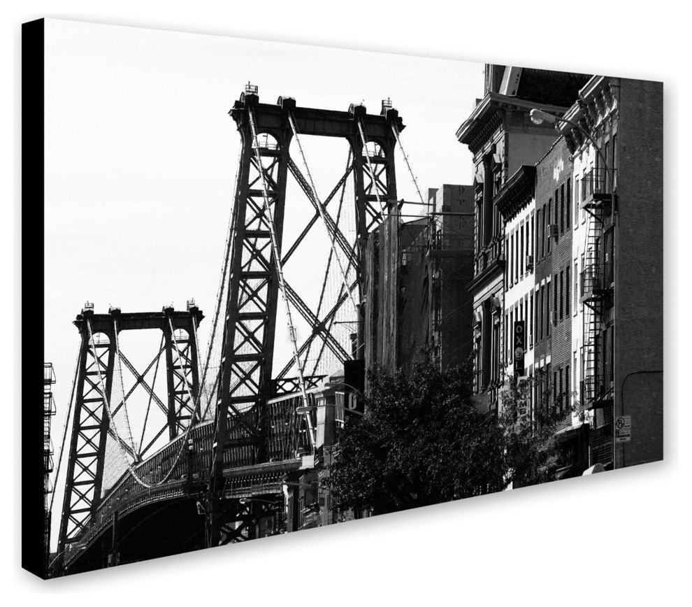 "Williamsburg Bridge" Canvas Art by Yale Gurney, 30"x47"