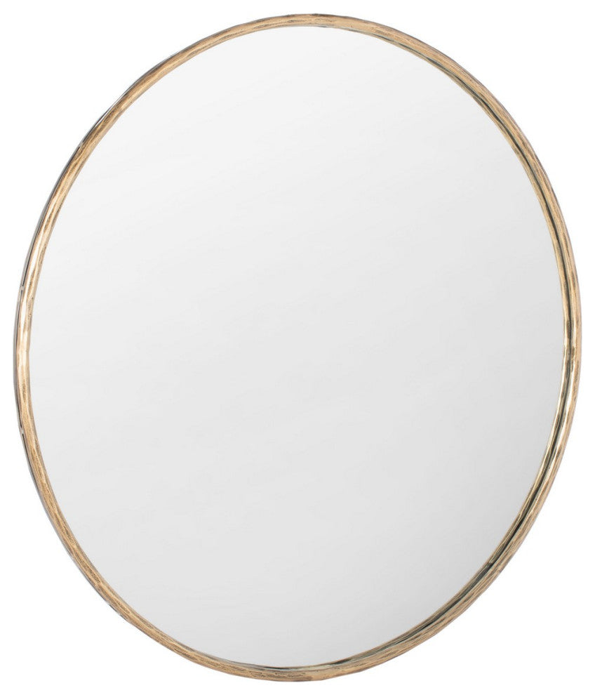 Safavieh Couture Renee Round Metal Mirror Brass