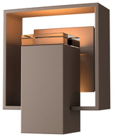 Shadow Box Small Outdoor Sconce, Coastal Bronze/Coastal Bronze