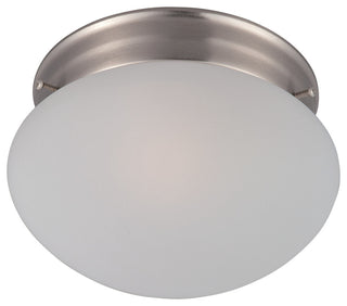Maxim 5884 Essentials 7"W 1 Light Ceiling Light - Satin Nickel / Frosted Glass